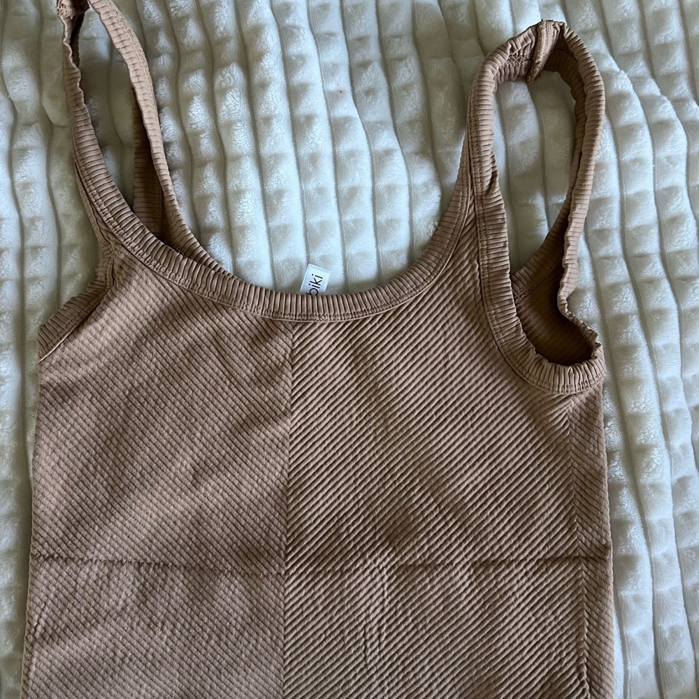 Scheels Tan Crop top